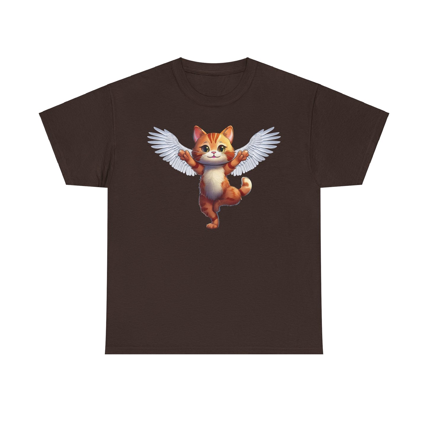 Cat Lovers Tee - Unisex Cotton " Every Cat Has Wings in Someone's Heart"