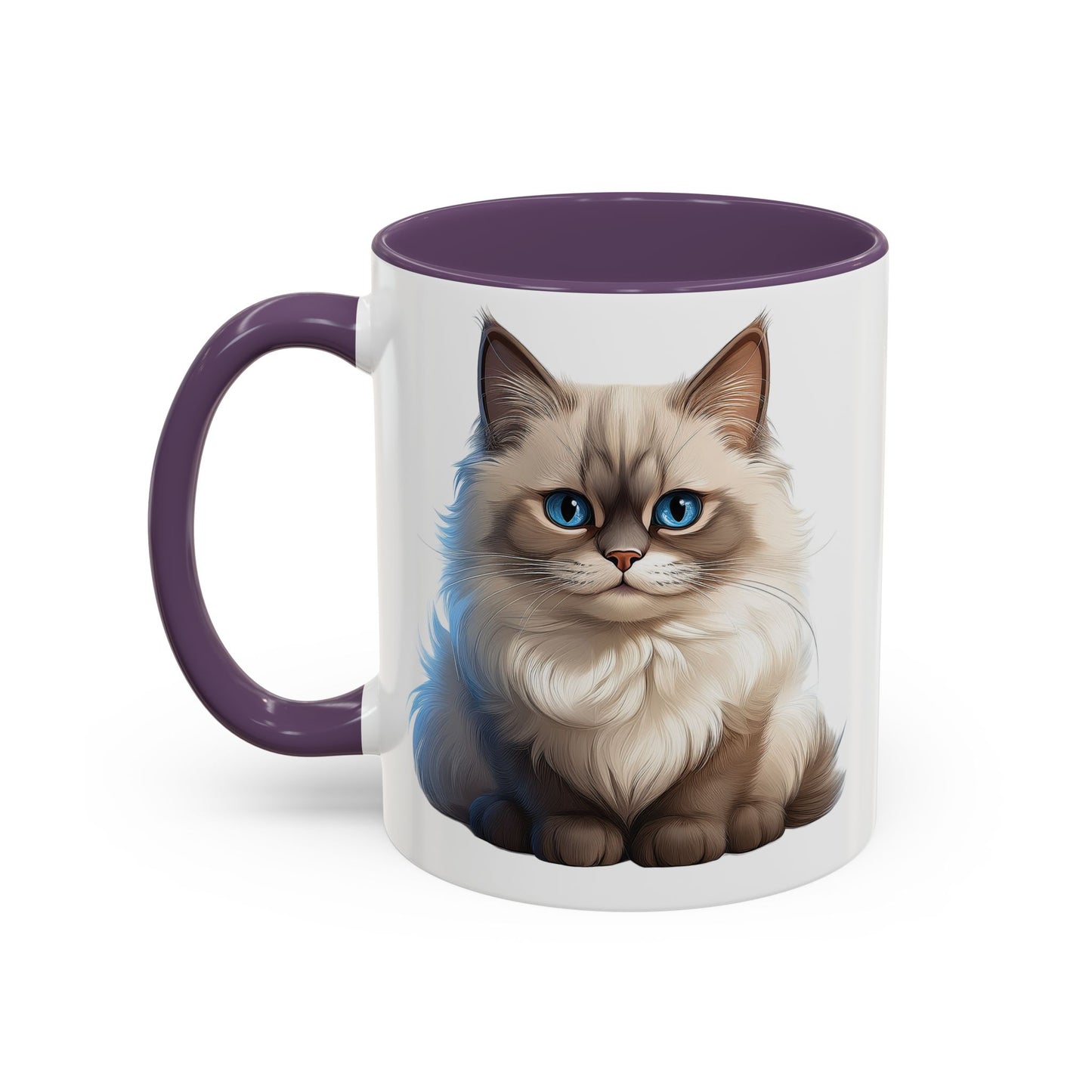 Ragdoll Cuteness Cat Accent Coffee Mug - Perfect for Pet Lovers
