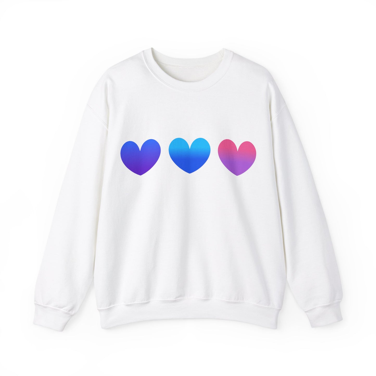 Love Heart Design Unisex Sweatshirt for Valentines Day