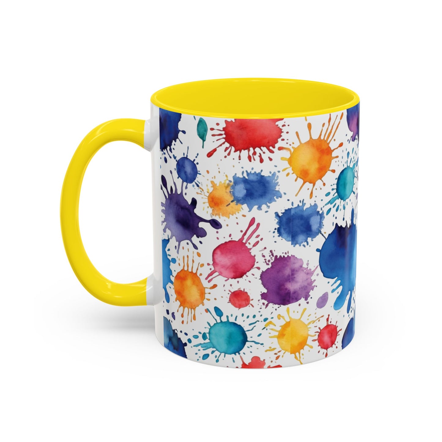 Coffee Mug: Splash Color Explosion Abstract Art Design