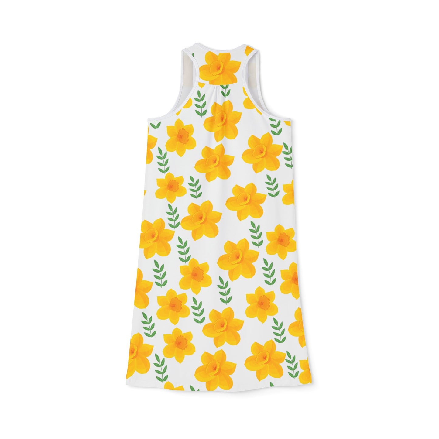 Bright Floral Racerback Dress - Perfect for Summer and Casual Outings