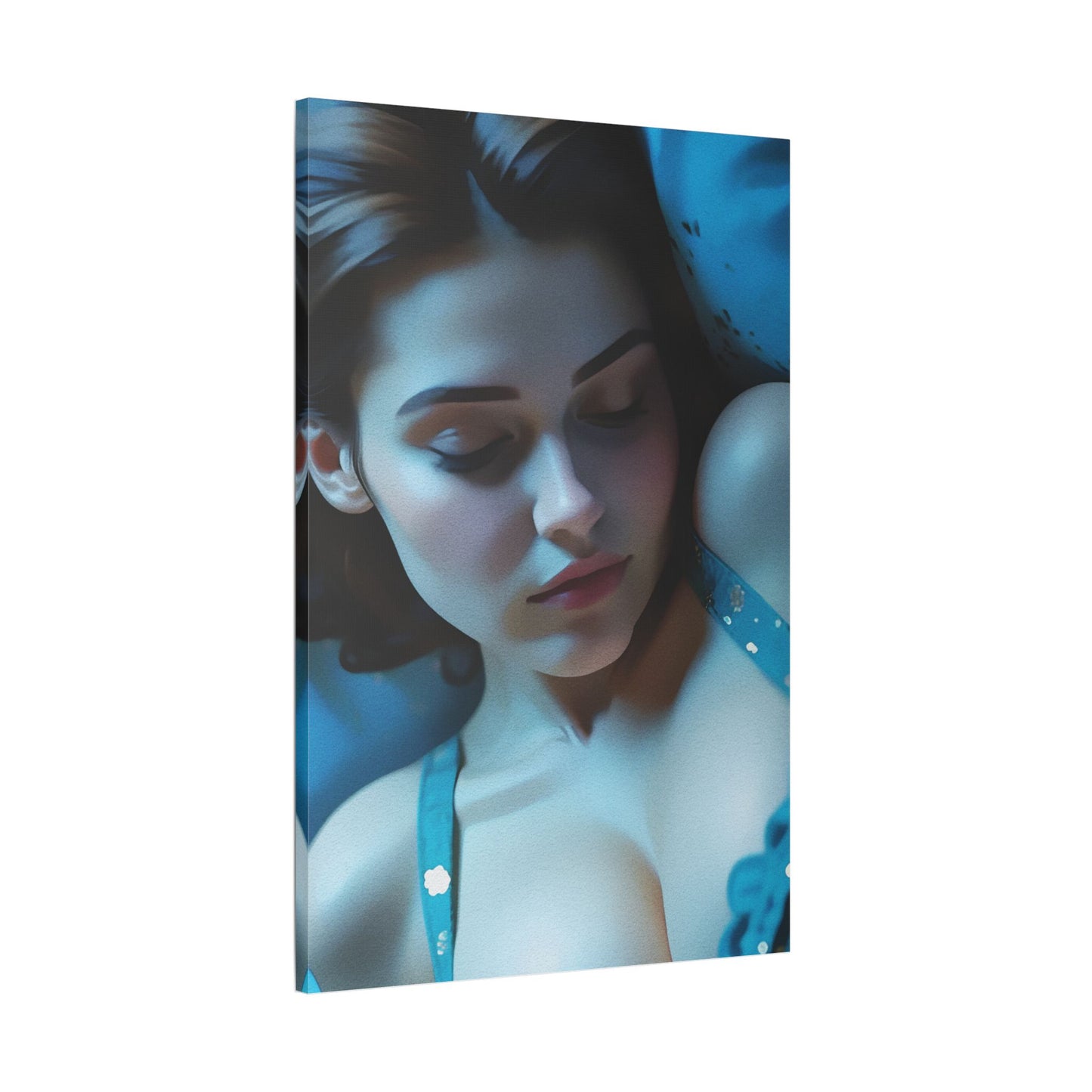 Dreamy Satin Canvas Print, Bedroom Wall Art, Feminine Decor, Gift for Her, Relaxing Artwork, Home Decor