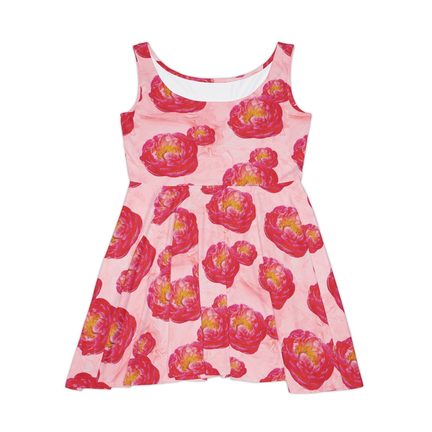 'Peone' Floral Women's Skater Dress - Perfect for Spring Celebrations