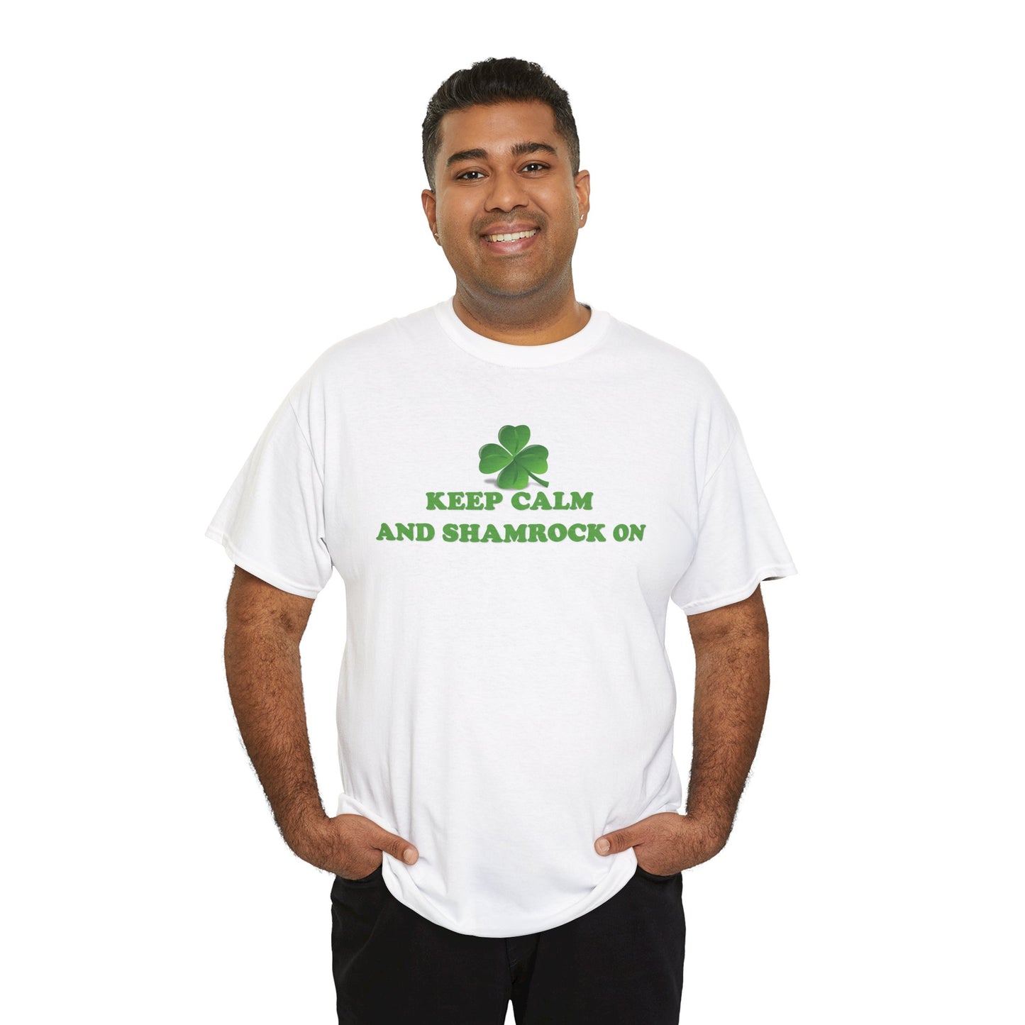 Keep Calm and Shamrock On - Unisex Tee - Irish, St Patrick's Day