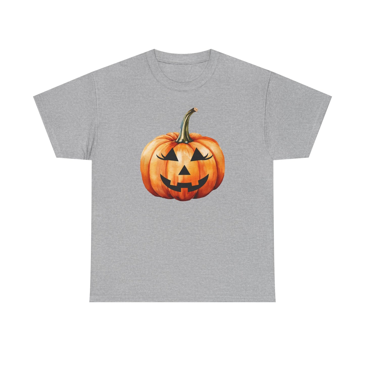 ๐ Embrace Autumn Magic - Pumpkin Bliss Collection for Cozy Season Vibes โจ - Harvest Vibes Pumpkin Cotton Tee | Fall Shirt, Halloween Apparel, Autumn Fashion, Unisex Graphic Tee, Gift for Pumpkin Lovers
