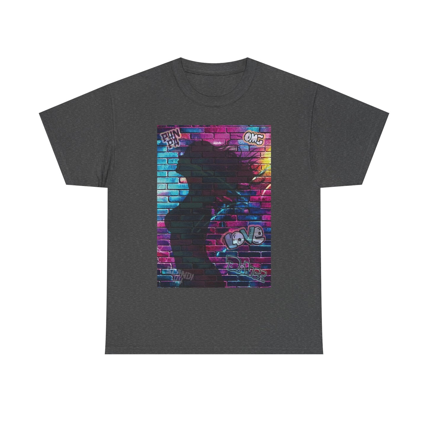 Vibrant Street Art Tee, Unisex Graphic T-Shirt, Urban Style Shirt, Colorful Cotton Tee, Artistic Gift for Music Lovers