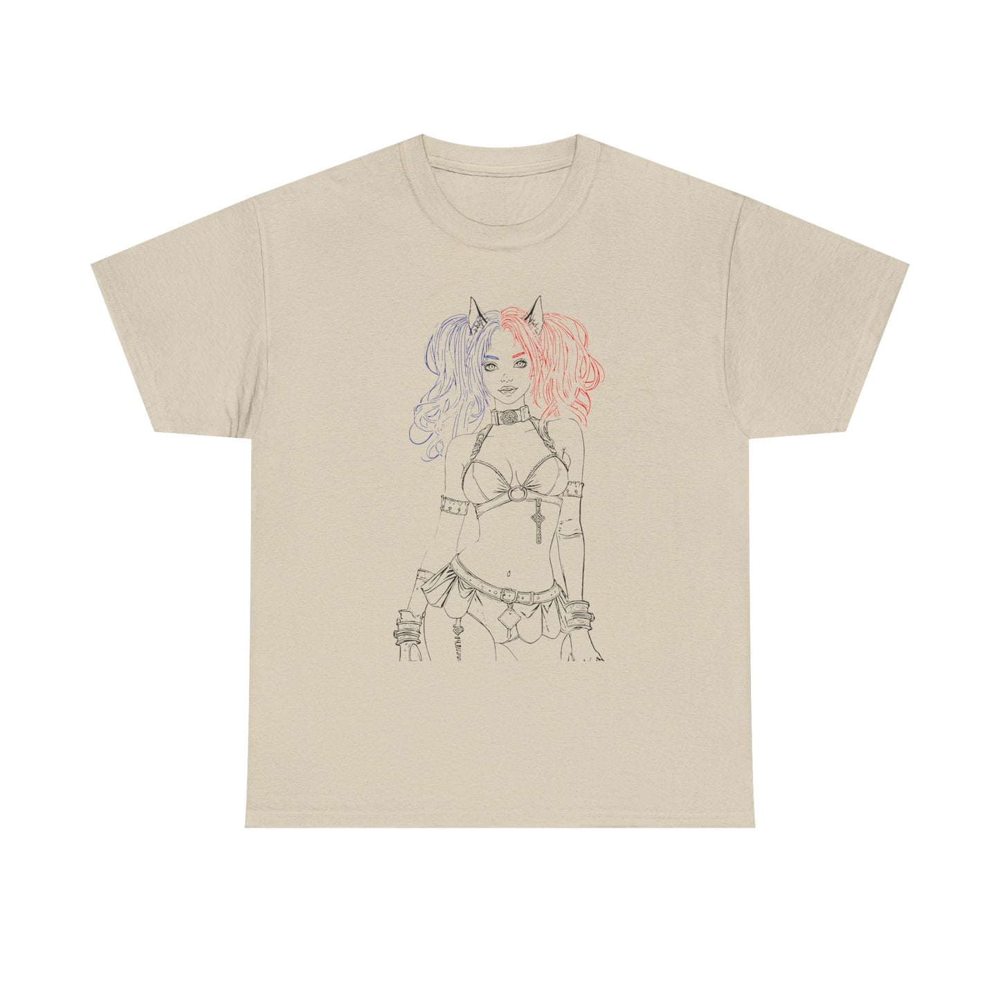 Anime Graphic Tee, Edgy Unisex Cotton T-Shirt, Alternative Fashion Top, Casual Style, Unique Art Clothing, Cool Gift Idea