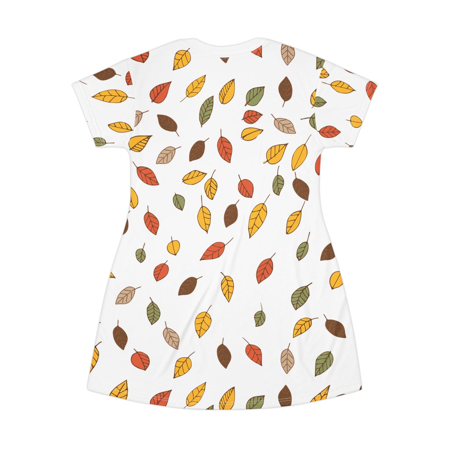 Autumn Leaves Design 2 - T-Shirt Dress