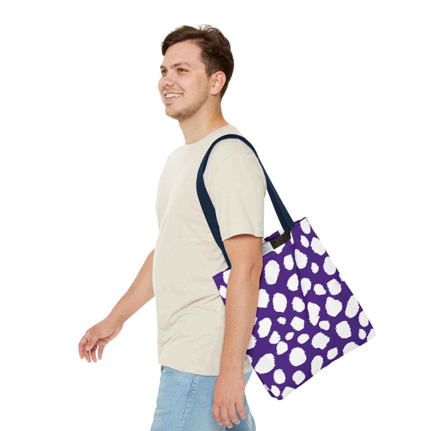 Chic Purple Leopard Print Tote Bag - Stylish & Versatile for Everyday Use