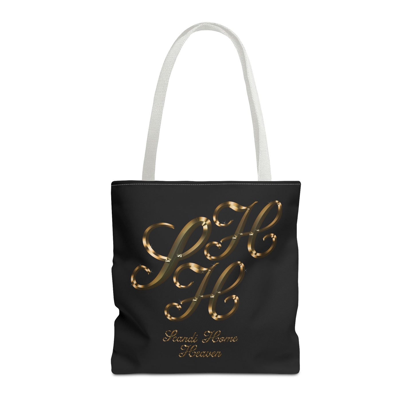 Tote Bag - Golden colored Scandi Home Heaven Designer Logo