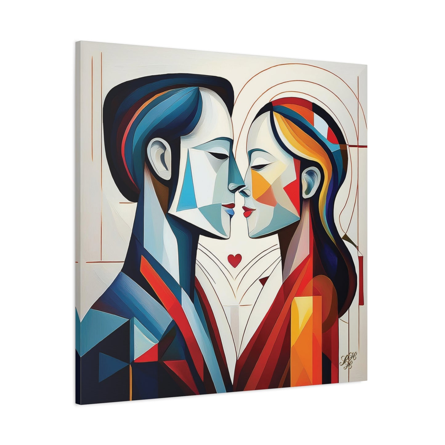 Canvas Print - Cubist Love