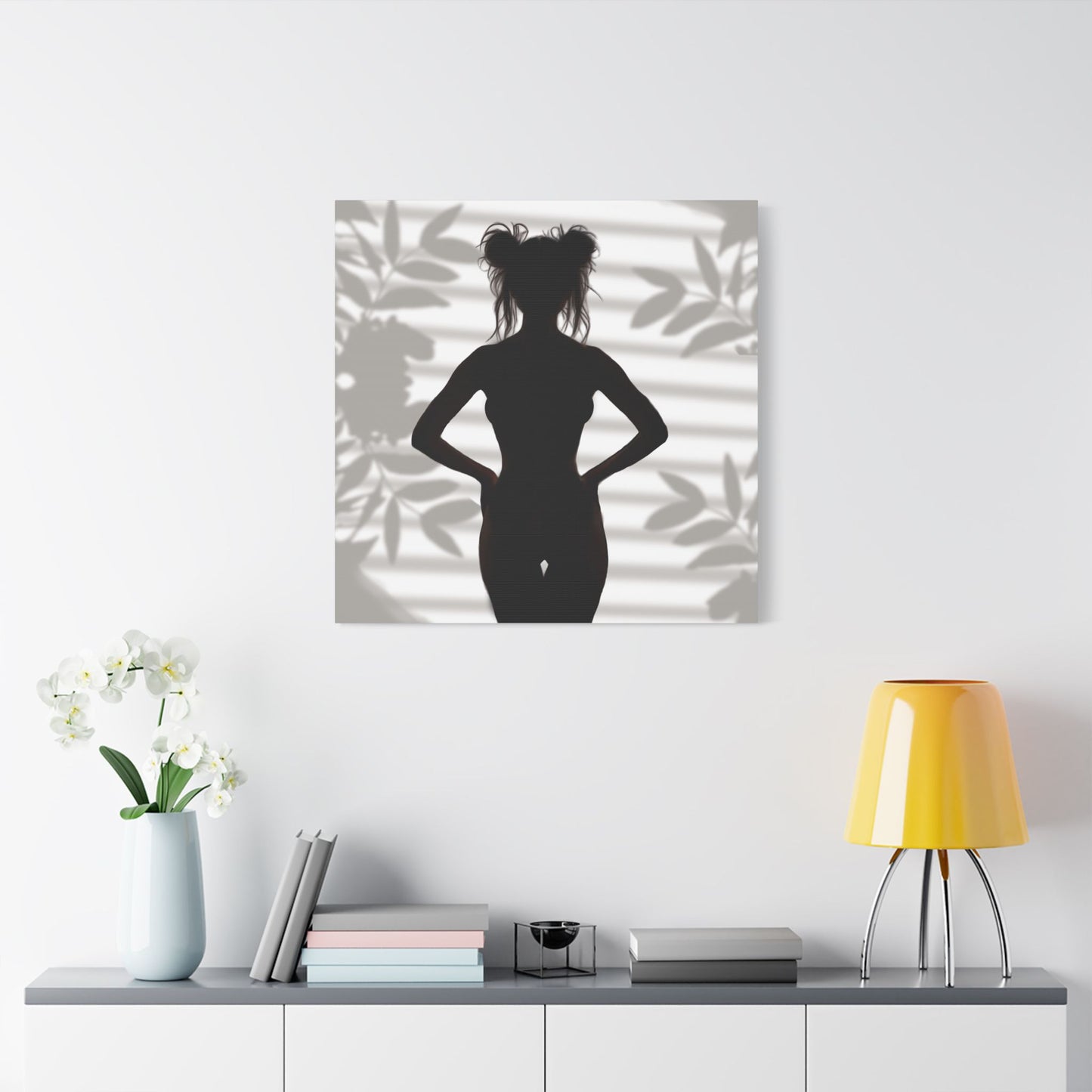 "Roxie" Confident Woman - Empowerment Wall Decor - Silhouette Poster - Elegant Abstract Canvas Art, Home Decor, Minimalist Wall Art, Modern Art, Bedroom Aesthetic, Gift for Art Lovers