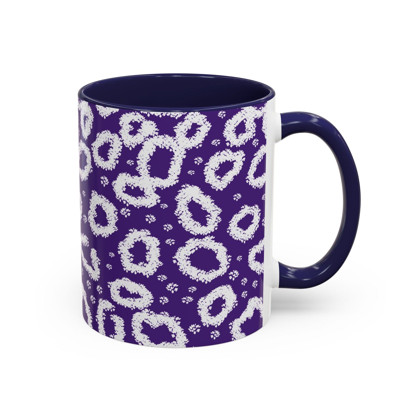 Trendy Purple Leopard Print Coffee Mug - 11 & 15oz