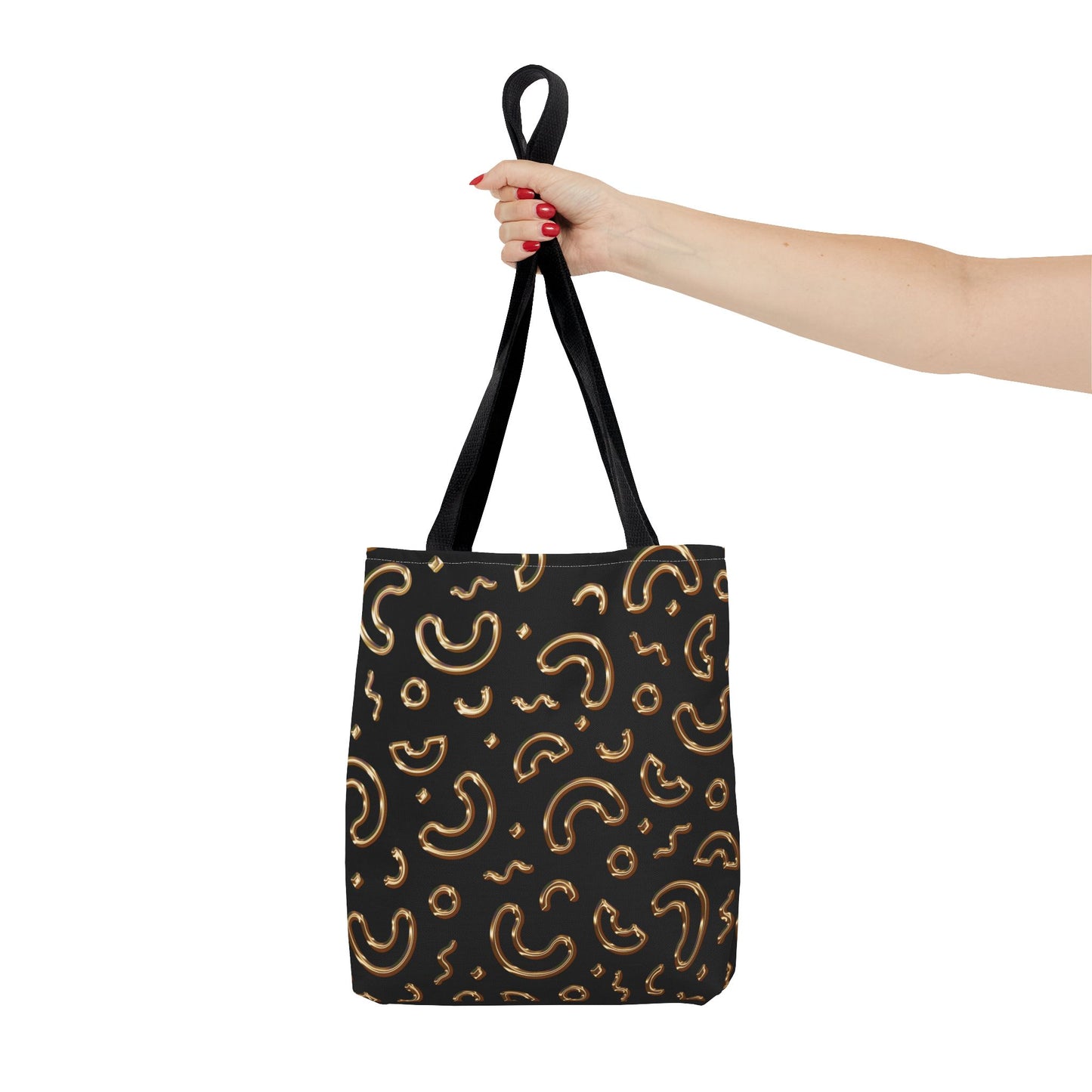 Gold Abstract Pattern Tote Bag - Stylish & Functional Everyday Accessory