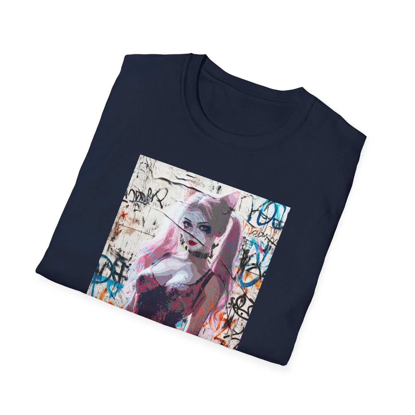 Softstyle T-Shirt - Pastel Punk Urban Graffiti Siren Design