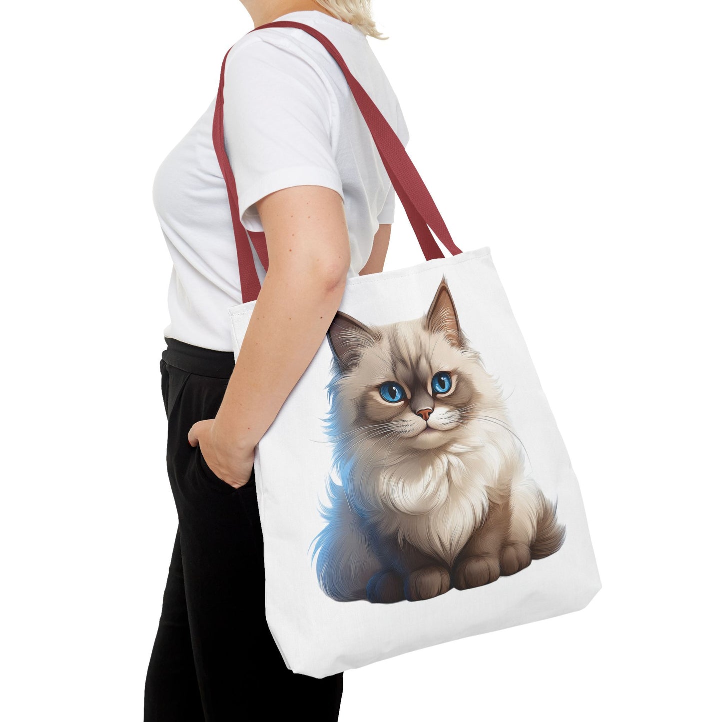 Ragdoll Cuteness Cat Illustration Tote Bag - Perfect for Pet Lovers