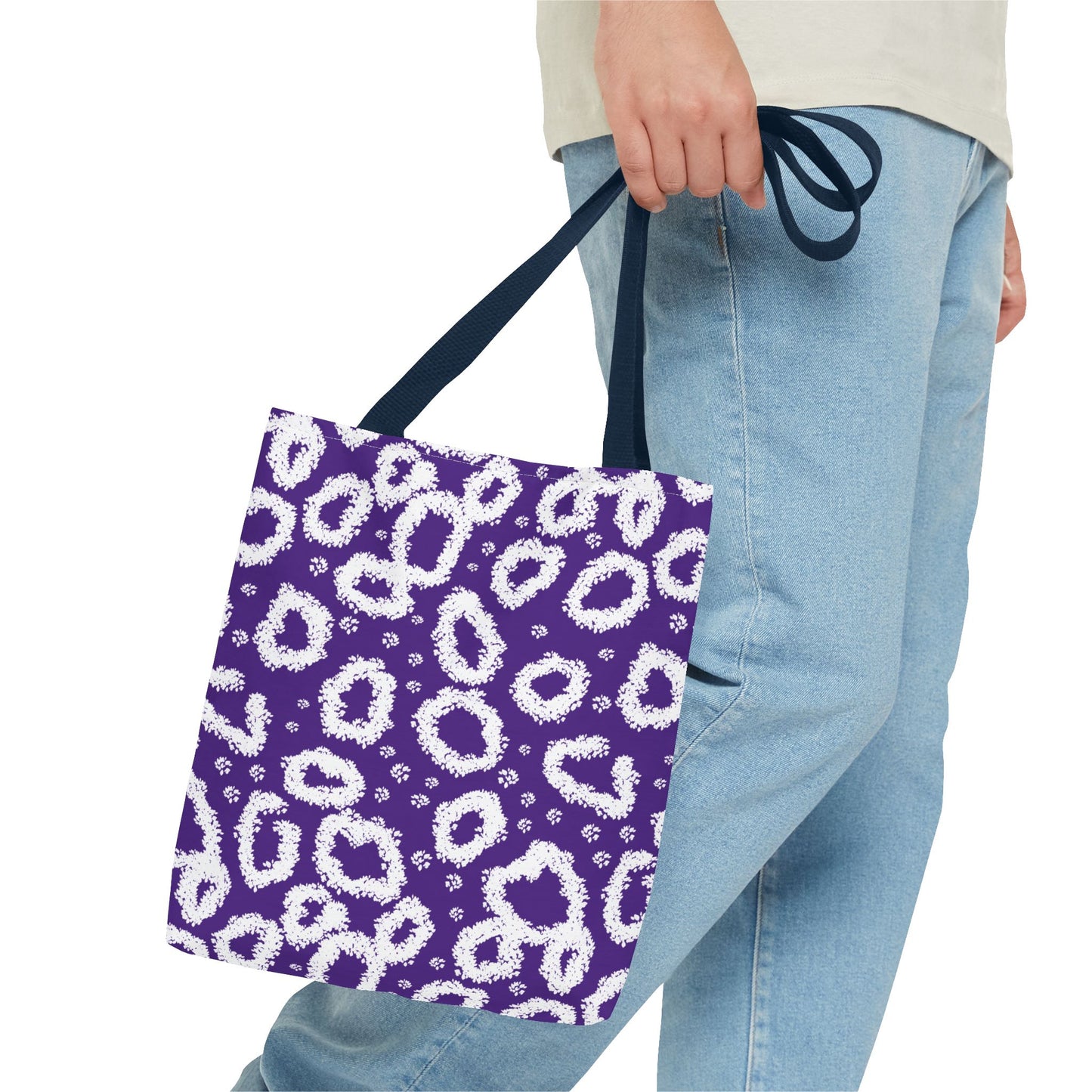 Purple Leopard Print Tote Bag - Stylish & Versatile for Everyday Use