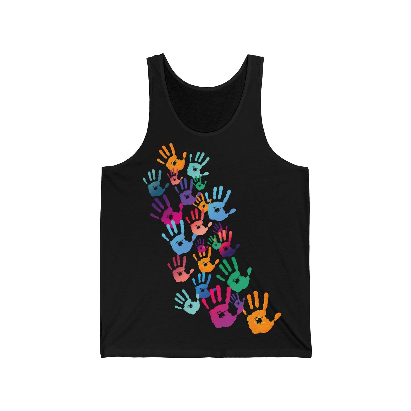 Colorful Handprints Tank Top