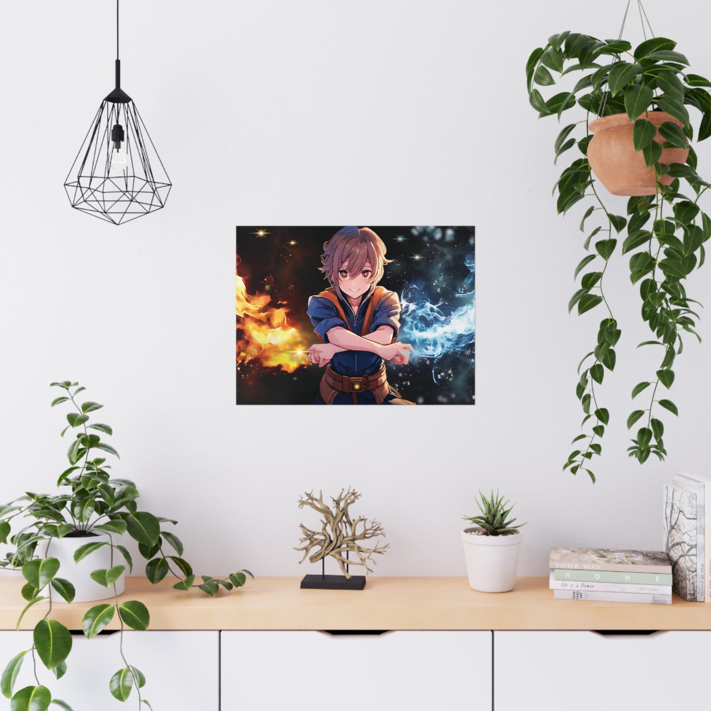 Elemental Magic Matte Poster | Fantasy Art Wall Decor for Gamers & Anime Fans