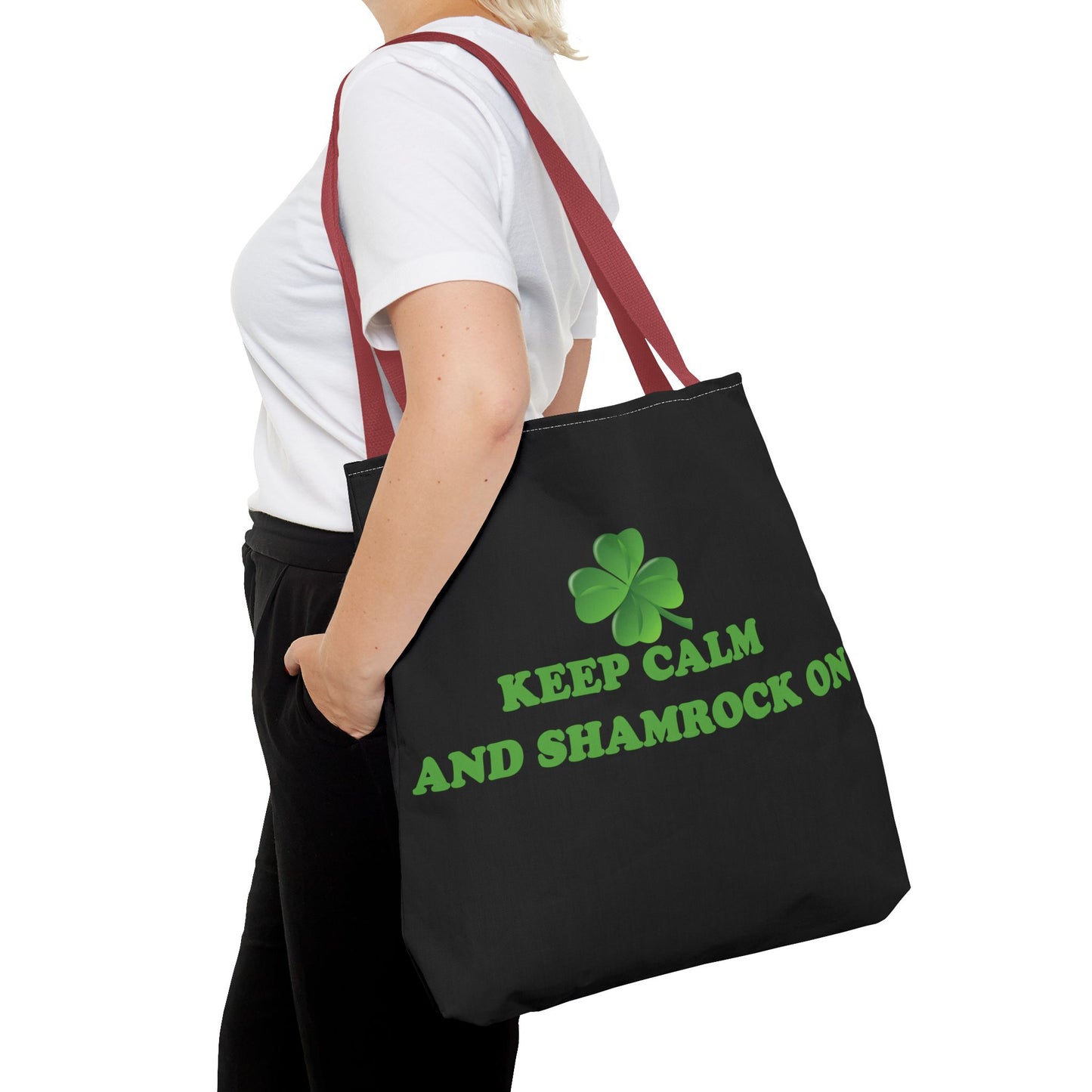 St. Patrick's Day Tote Bag - Keep Calm and Shamrock On