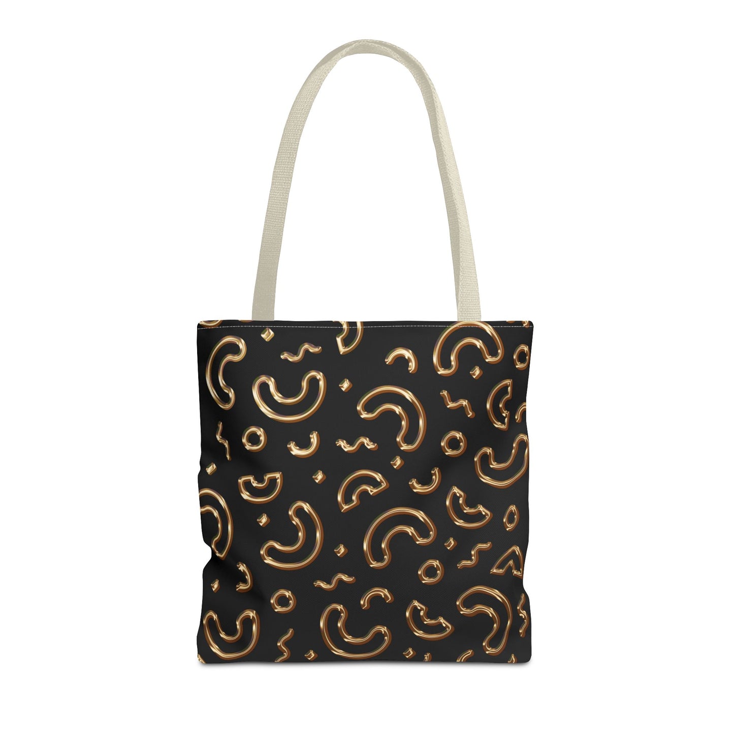 Gold Abstract Pattern Tote Bag - Stylish & Functional Everyday Accessory