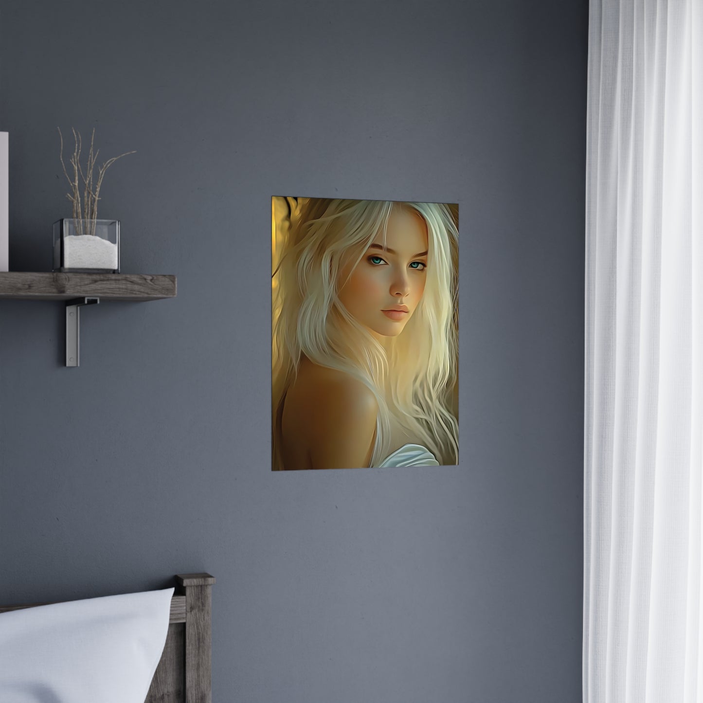 Golden Flow – Embrace the Light Within and Let It Shine 🌟✨ - Elegant Matte Poster Wall Art for Aesthetic Decor, Portrait Art Print, Modern Home Decor, Girl's Room Wall Decor, Gift Idea for Art Lovers