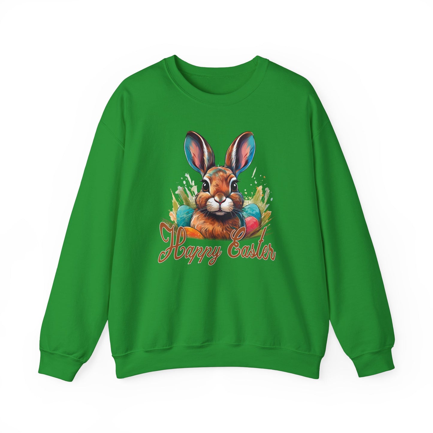 Easter - Happy Easter Bunny Design Crewneck Sweatshirt