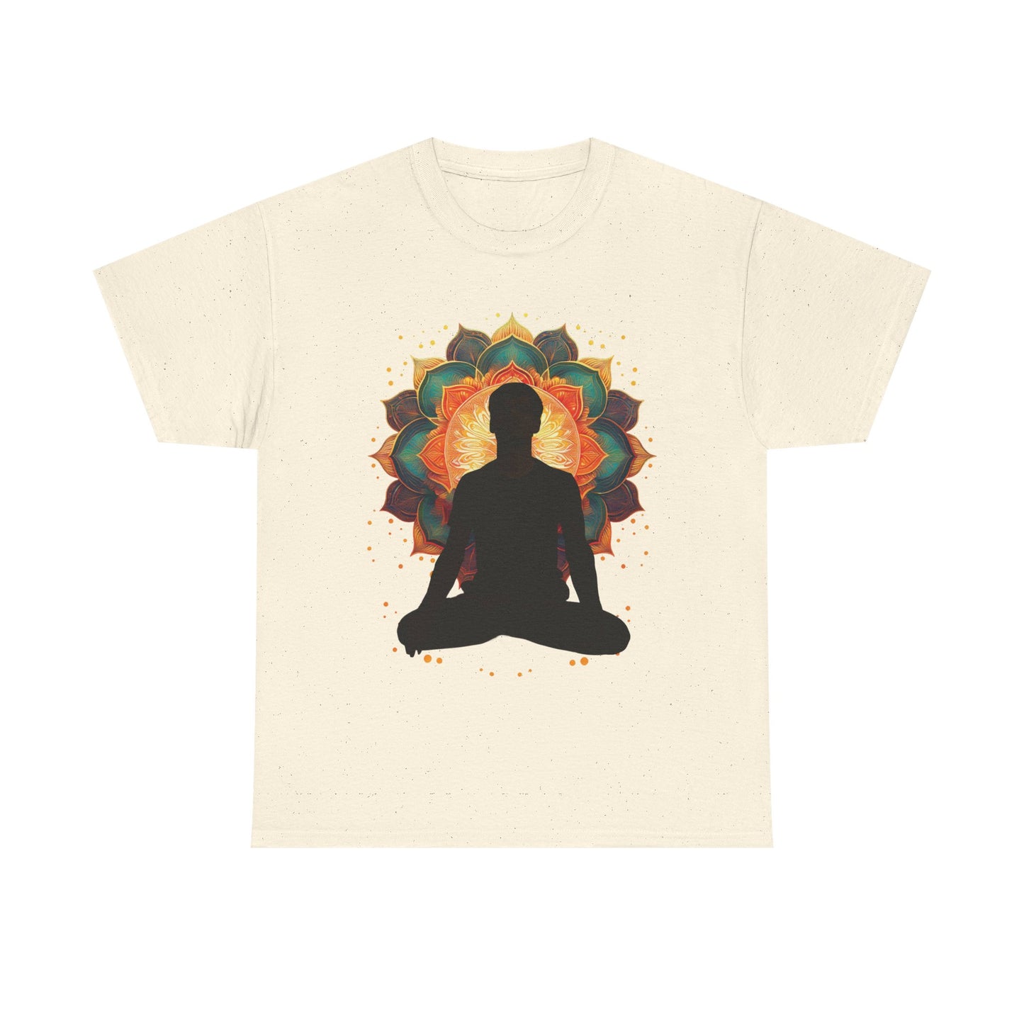 Meditation Vibe Unisex Heavy Cotton Tee, Spiritual Shirt, Yoga Apparel, Gift for Mindfulness, Chakra T-Shirt, Wellness Clothing