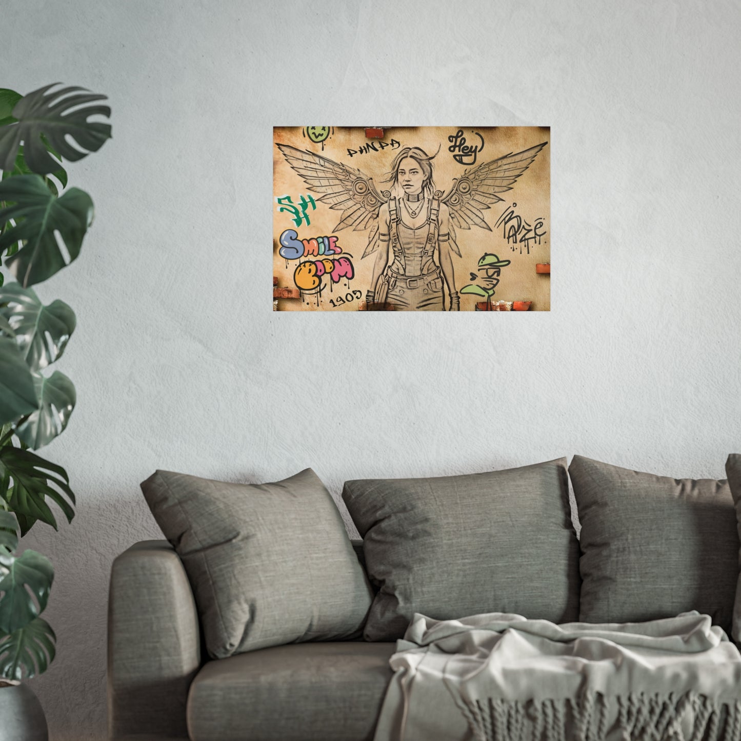 Urban Art Print, Inspirational Wall Decor, Graffiti Poster, Home Decor, Unique Gift for Art Lovers