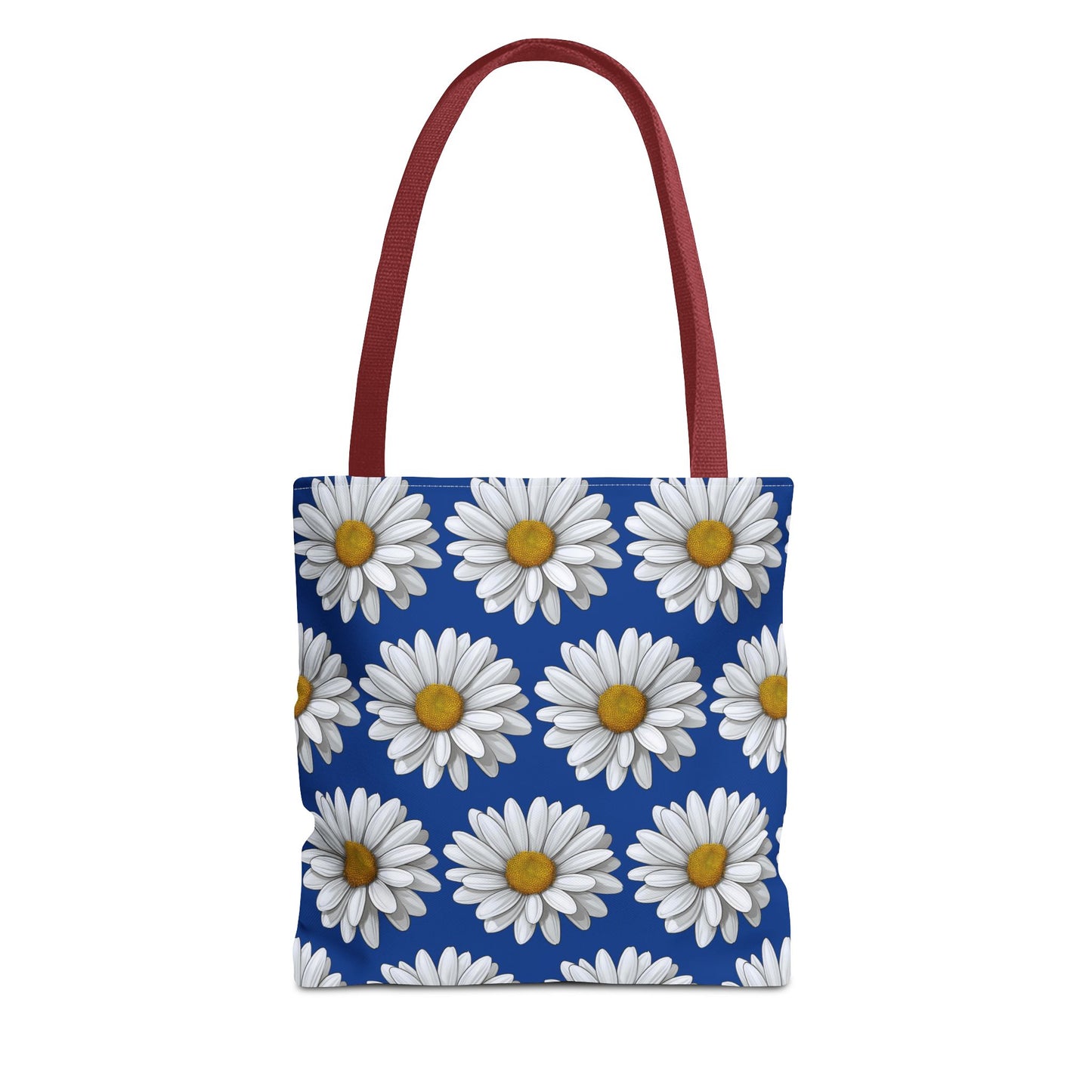 Daisy Tote Bag - White Floral Design Summer Fashion Accessory