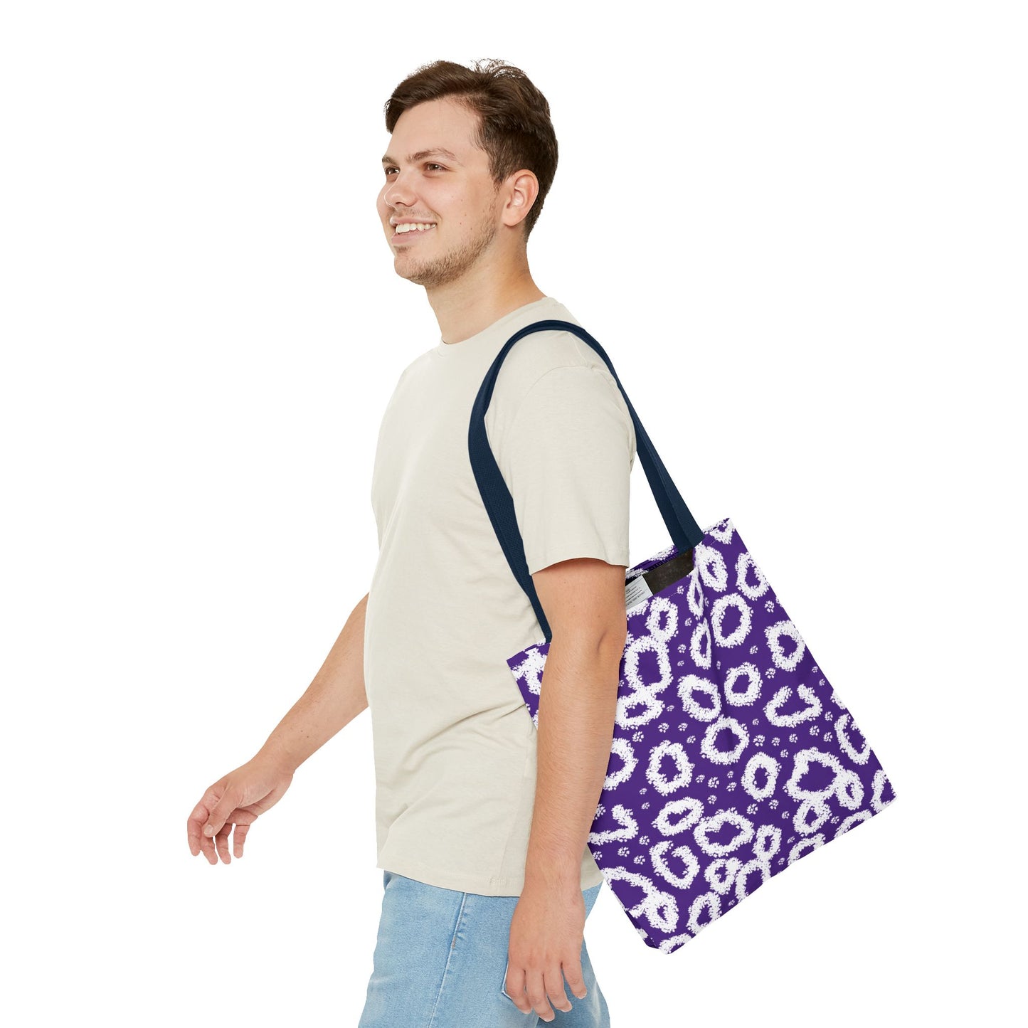 Purple Leopard Print Tote Bag - Stylish & Versatile for Everyday Use
