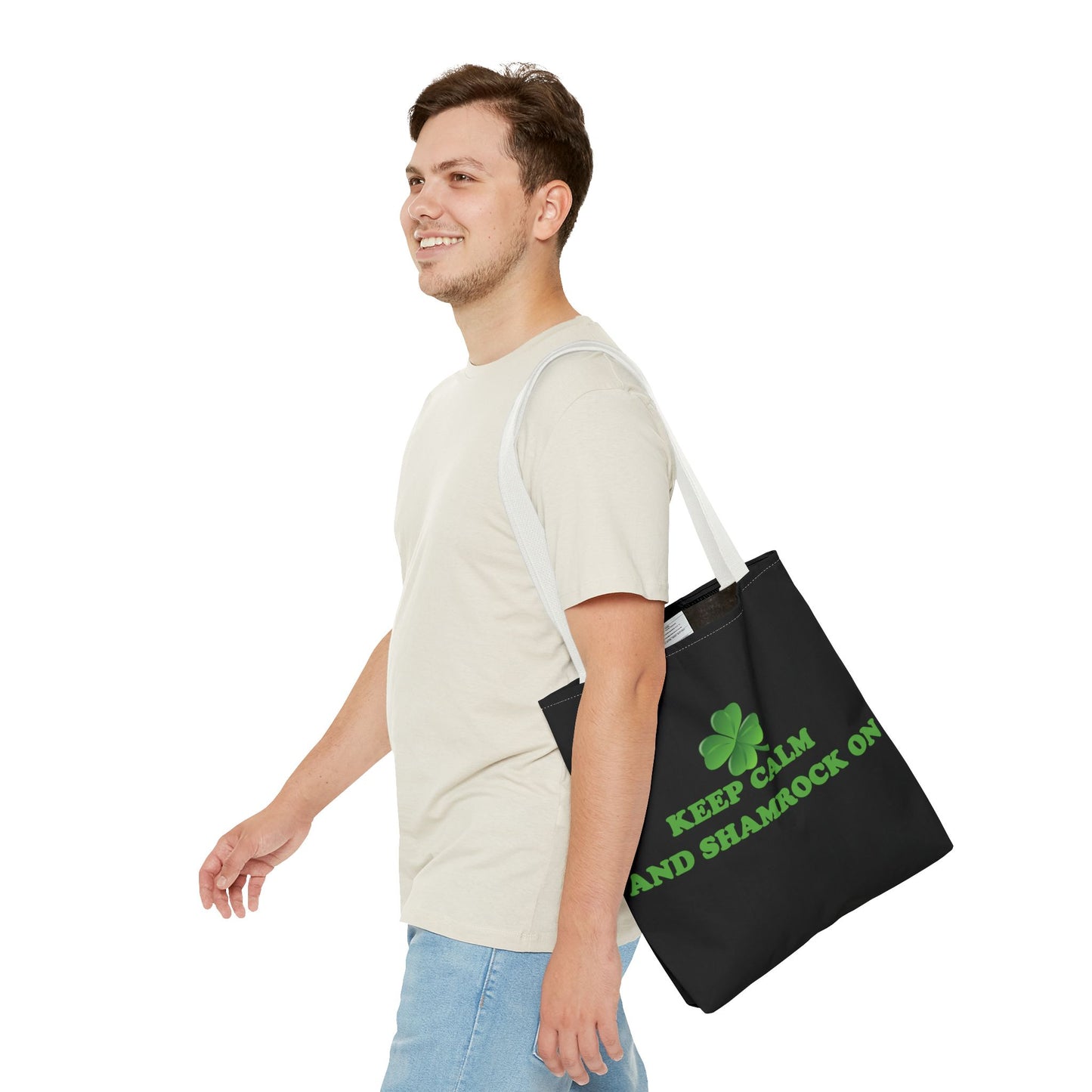 St. Patrick's Day Tote Bag - Keep Calm and Shamrock On