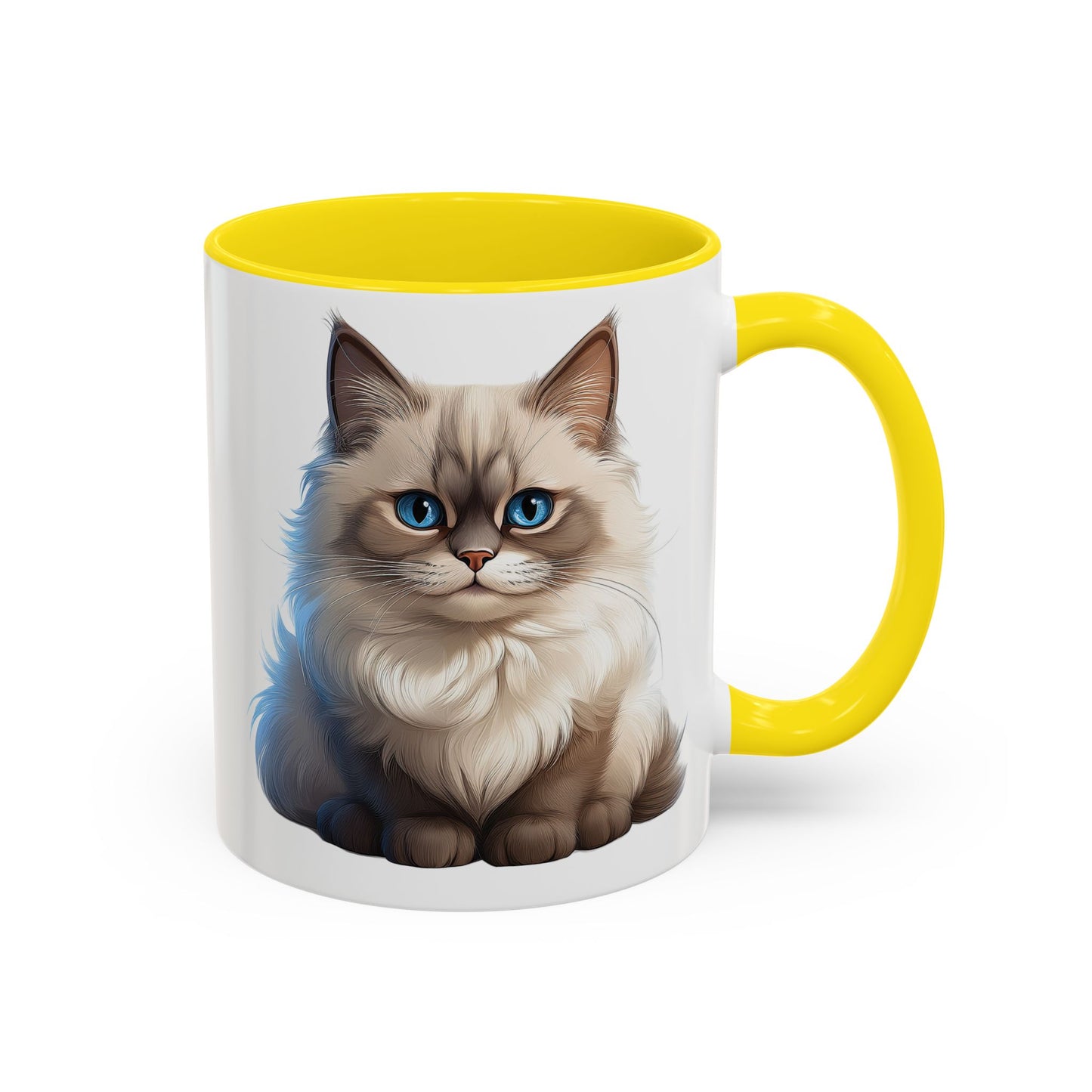Ragdoll Cuteness Cat Accent Coffee Mug - Perfect for Pet Lovers