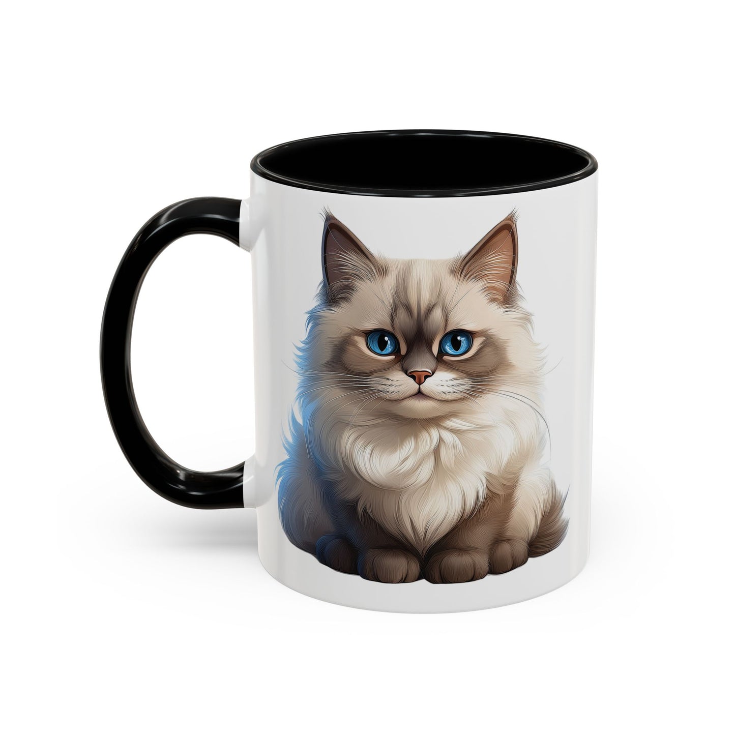 Ragdoll Cuteness Cat Accent Coffee Mug - Perfect for Pet Lovers
