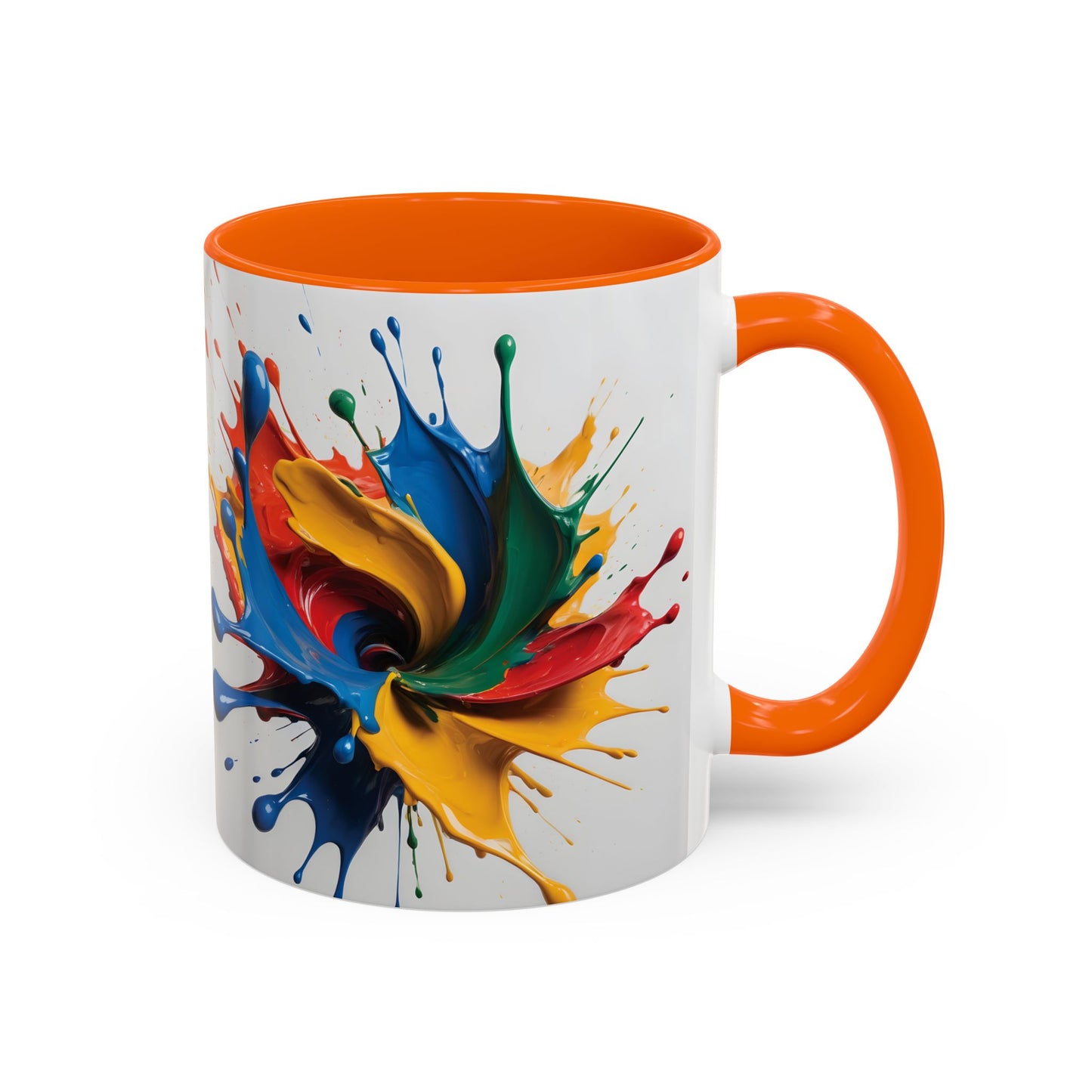 Coffee Mug: Splash of Joy Color Explosion Abstract Art Design