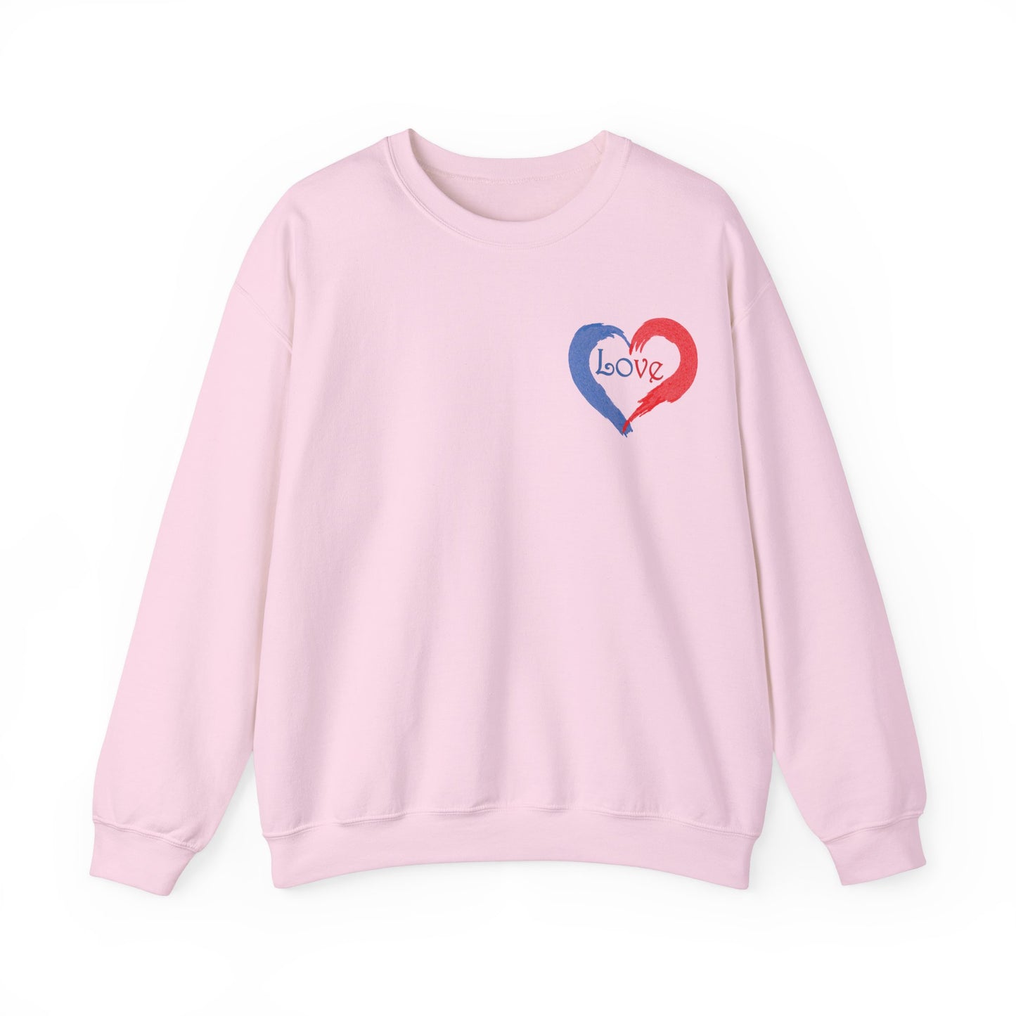 Painted Love Design Unisex Sweatshirt for Valentines Day