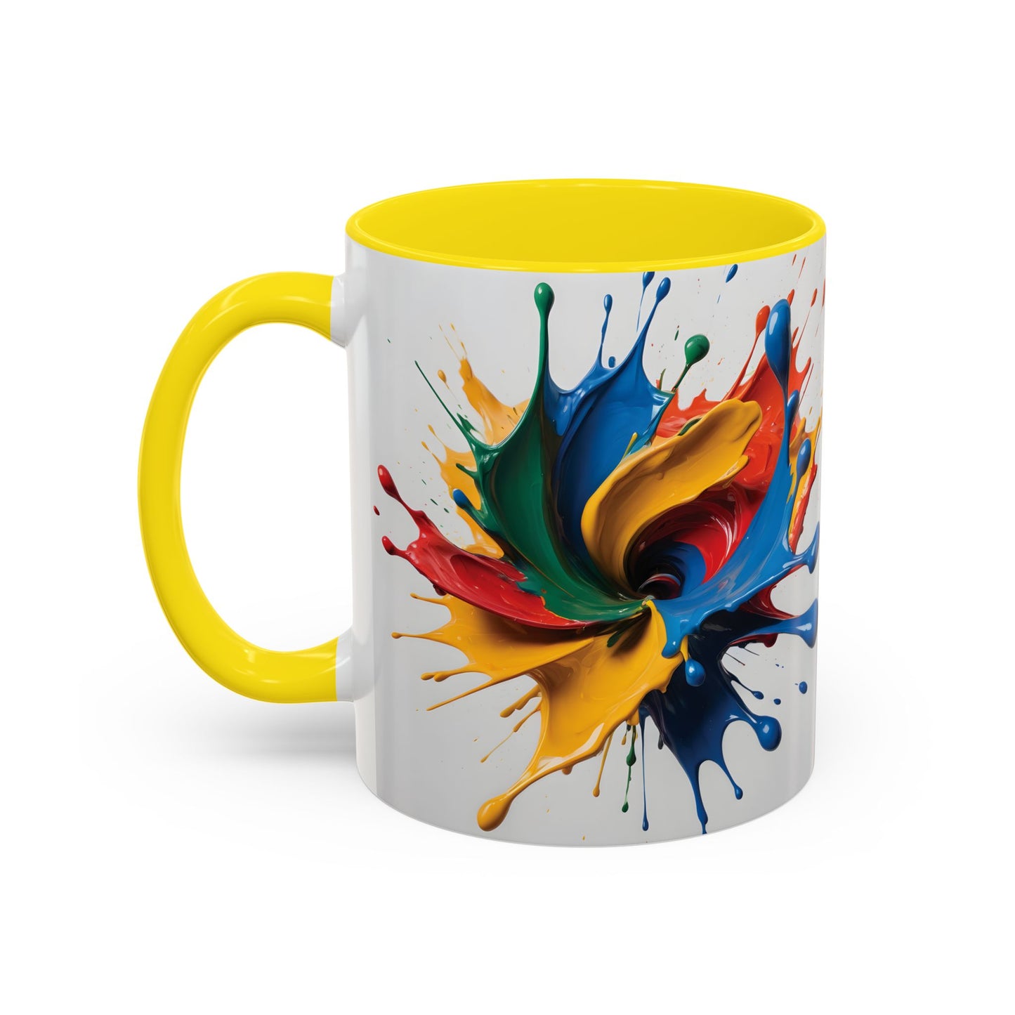 Coffee Mug: Splash of Joy Color Explosion Abstract Art Design