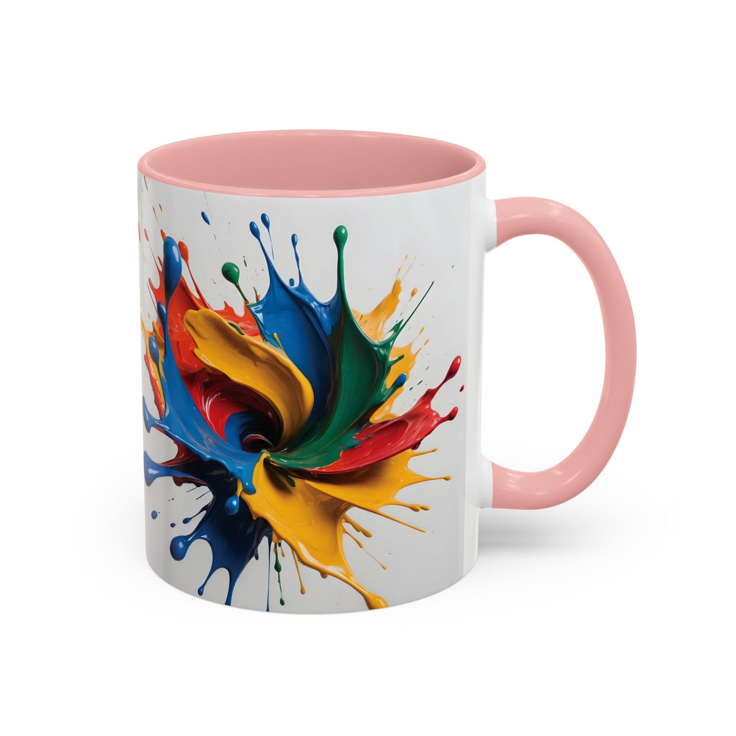Coffee Mug: Splash of Joy Color Explosion Abstract Art Design