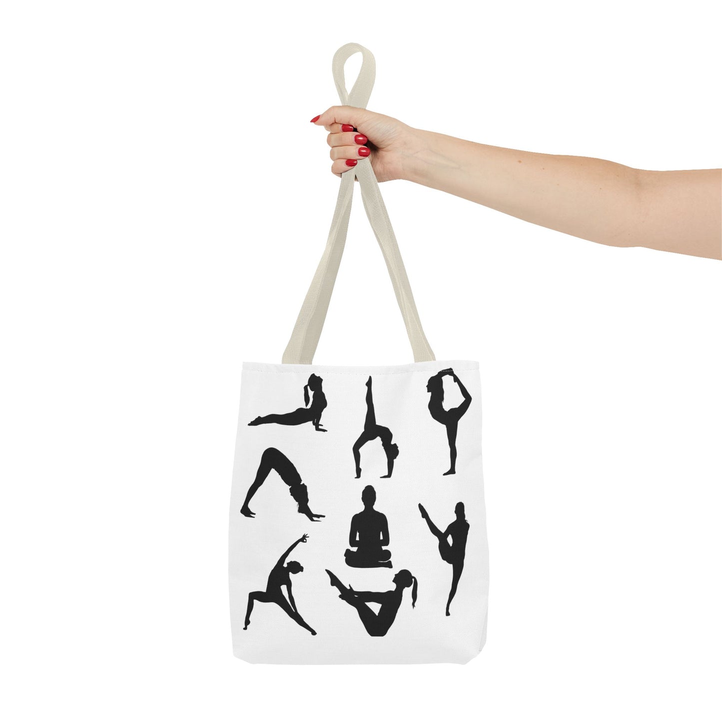 Yoga Tote Bag featuring YOGA Poses