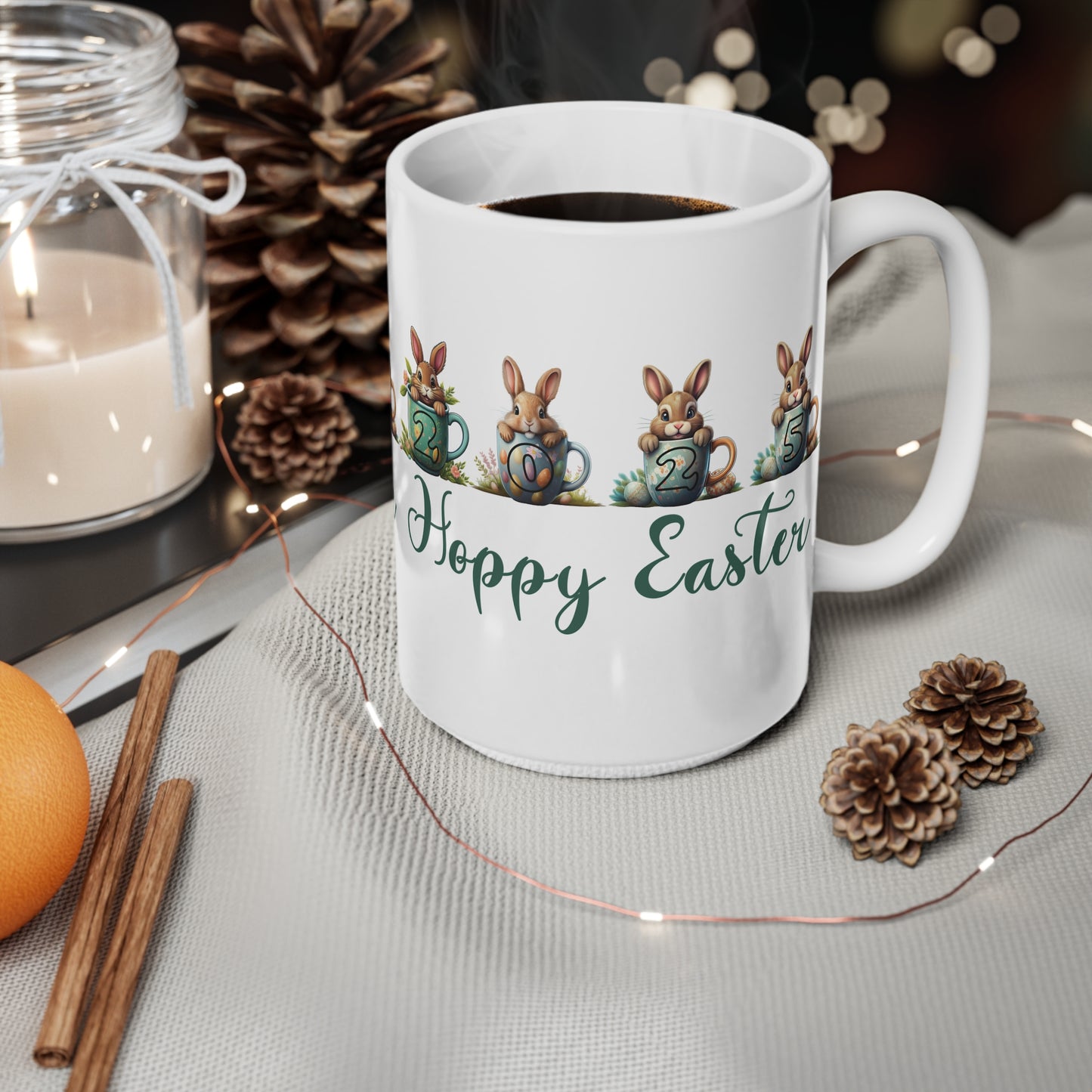 Copy of Mug - Hoppy Easter 2025 Ceramic Coffee Cup 11oz/15oz