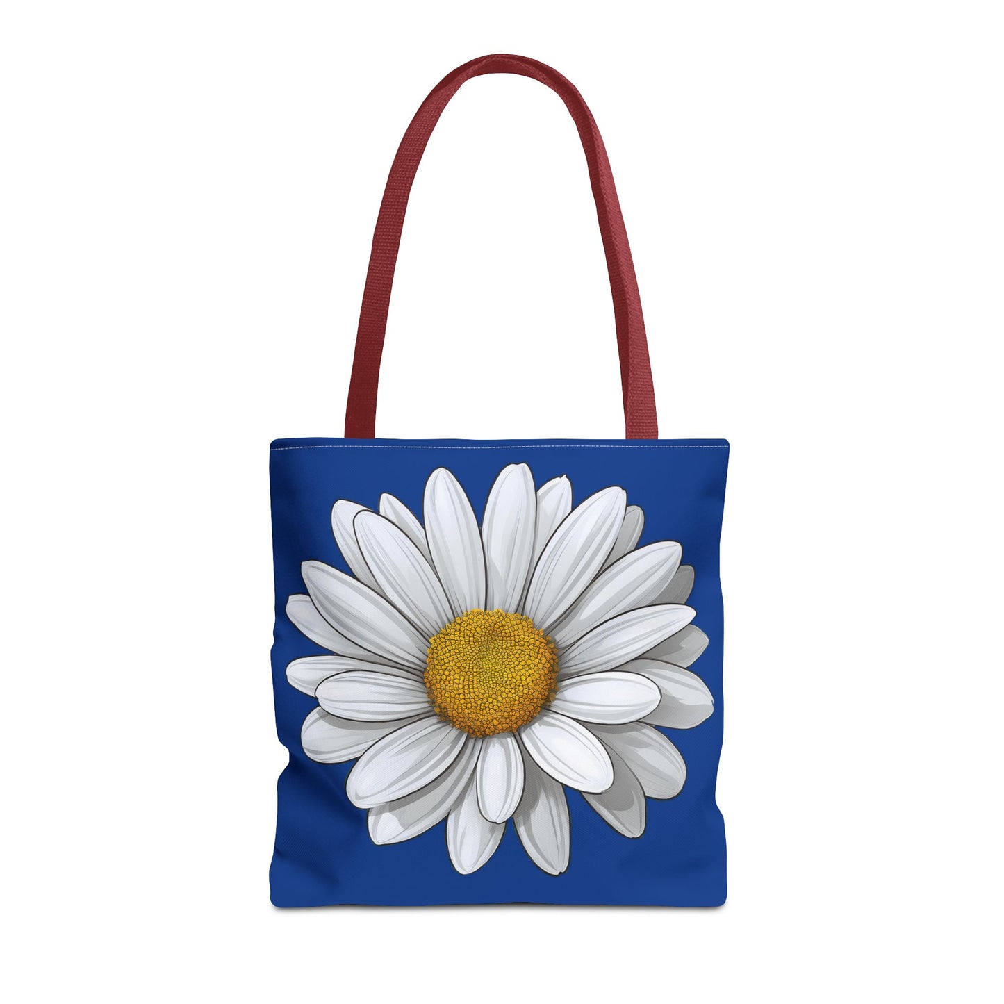 Daisy Tote Bag - White Floral Design Summer Fashion Accessory