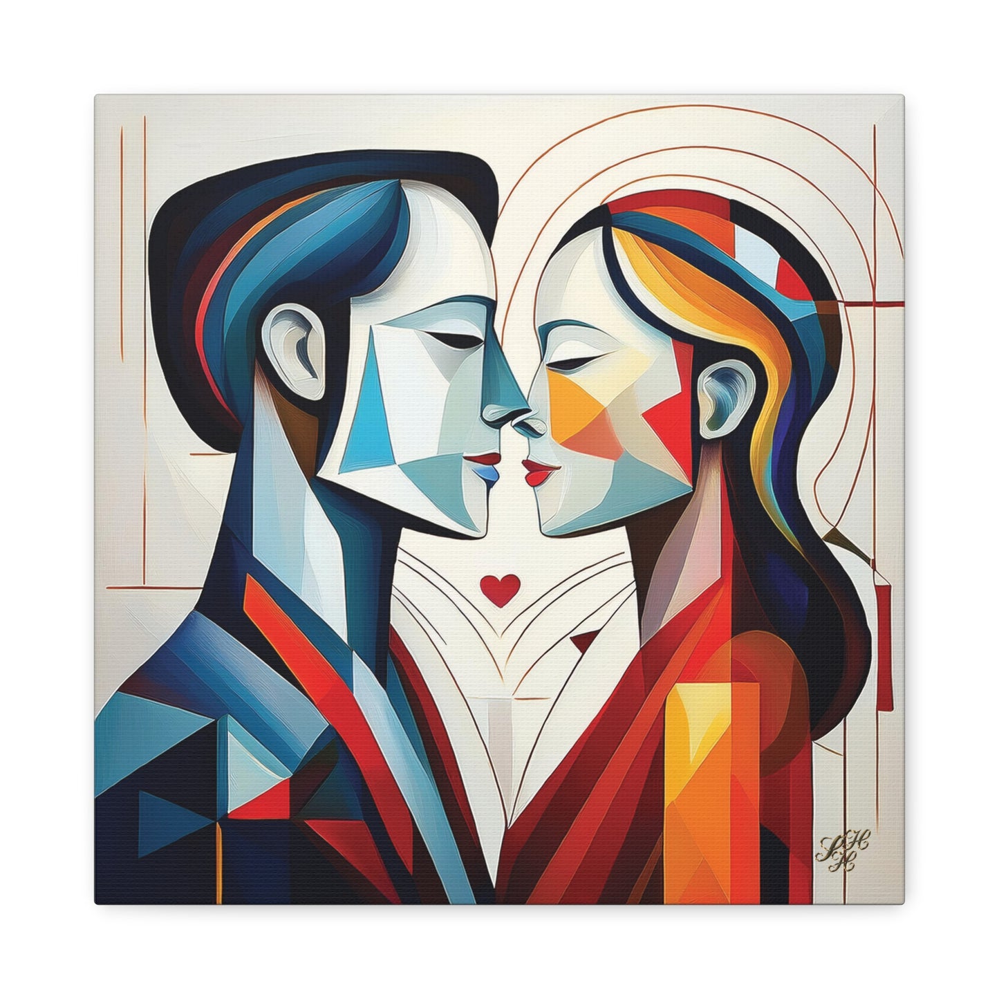 Canvas Print - Cubist Love