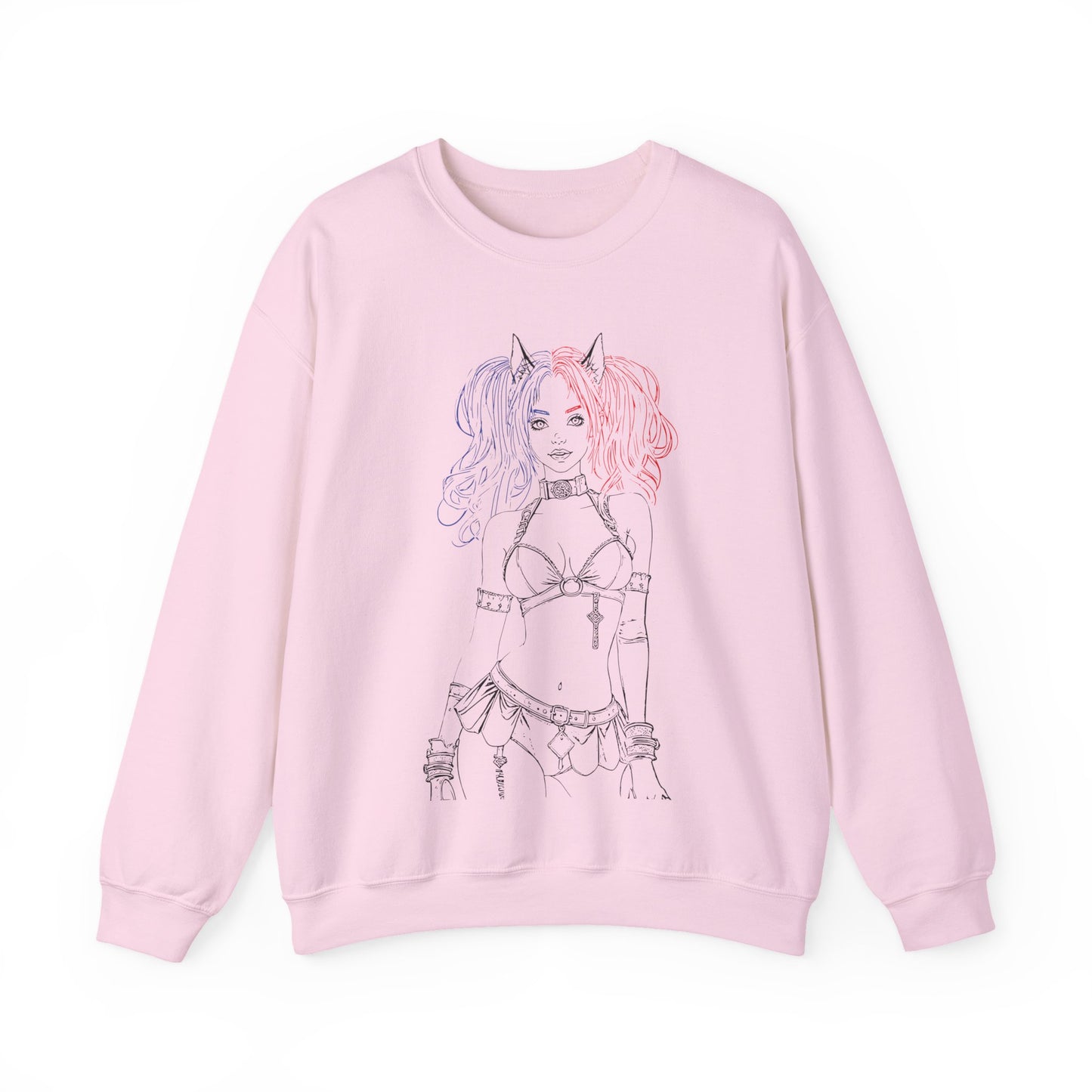 Harajuku Style Graphic Sweatshirt, Trendy Unisex Crewneck, Streetwear Fashion, Cozy Gift for Her, Girls Night Out