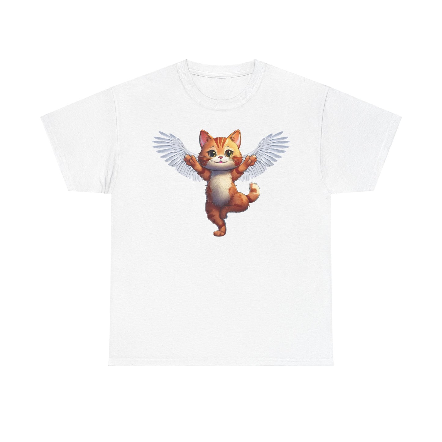 Cat Lovers Tee - Unisex Cotton " Every Cat Has Wings in Someone's Heart"