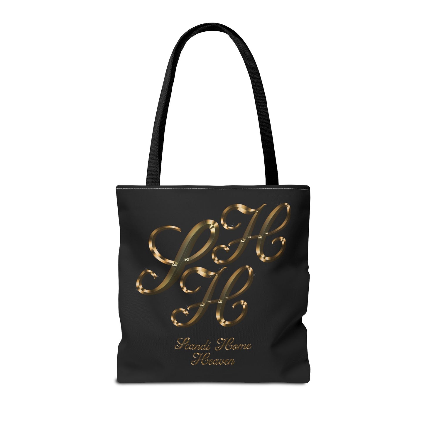 Tote Bag - Golden colored Scandi Home Heaven Designer Logo