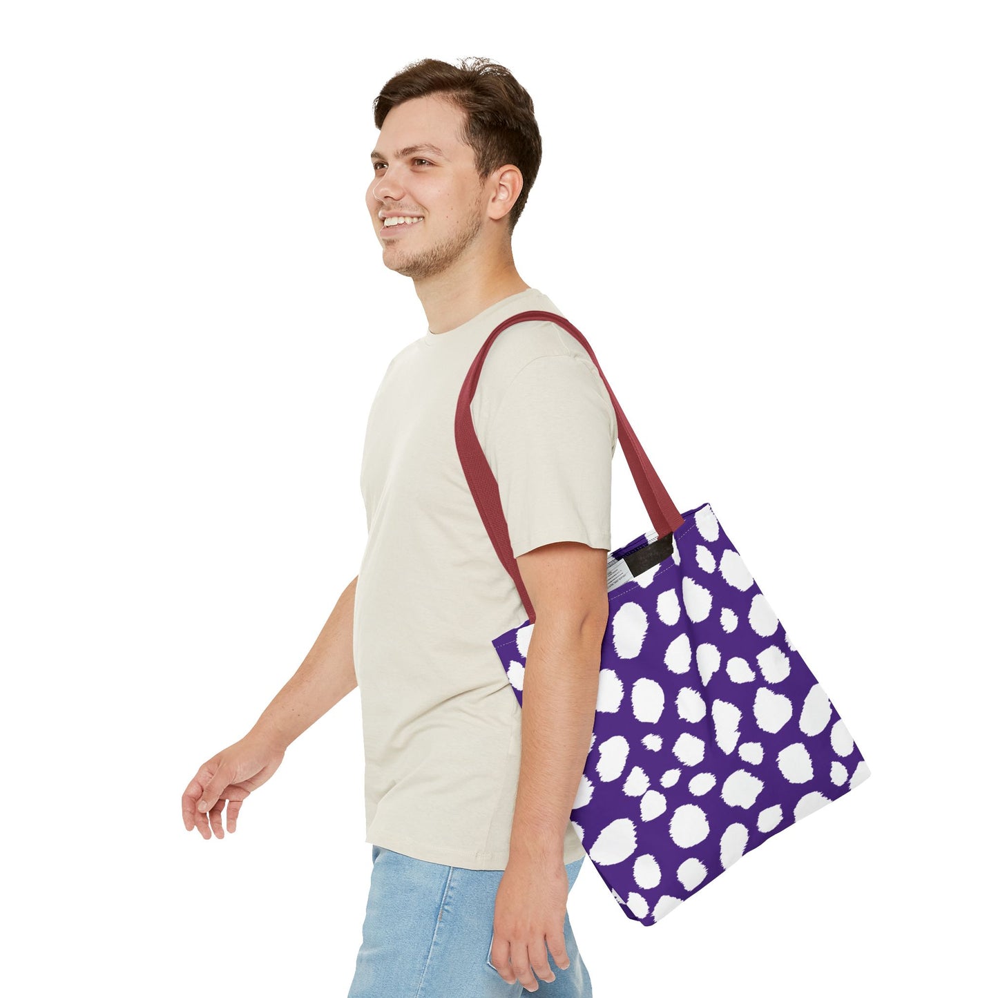 Chic Purple Leopard Print Tote Bag - Stylish & Versatile for Everyday Use