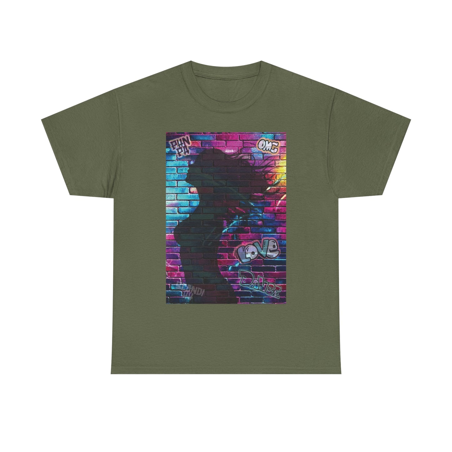 Vibrant Street Art Tee, Unisex Graphic T-Shirt, Urban Style Shirt, Colorful Cotton Tee, Artistic Gift for Music Lovers