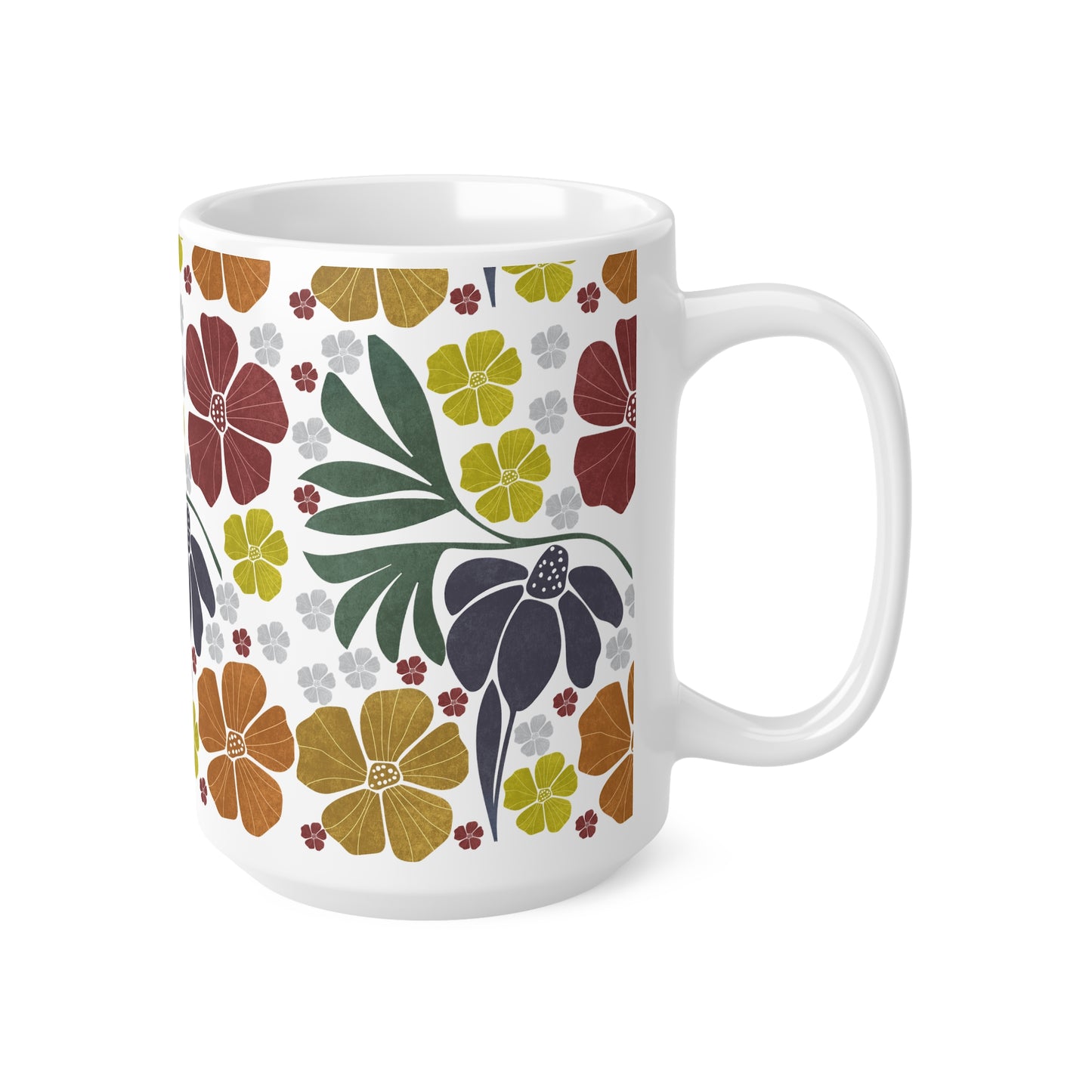 Mug - Faded Grace (Boho, Retro) Ceramic Coffee Cups, 11oz, 15oz