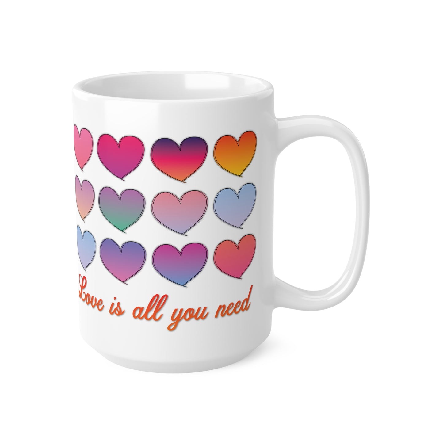 Mug - 'Love is all you need' Design Coffee Cup for Valentine's Day
