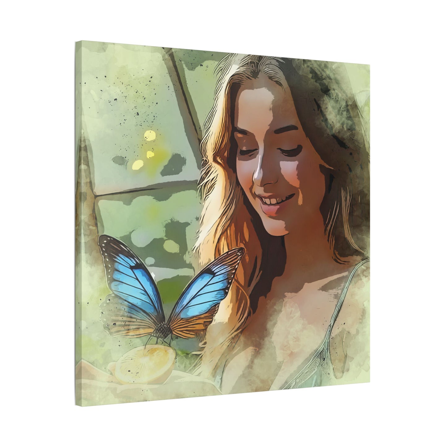 Butterfly Serenity Canvas Art - Wall Decor, Home Decoration, Gift for Nature Lovers, Inspirational Art, Unique Wall Hanging